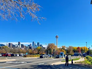 Denver skyline seen from the west